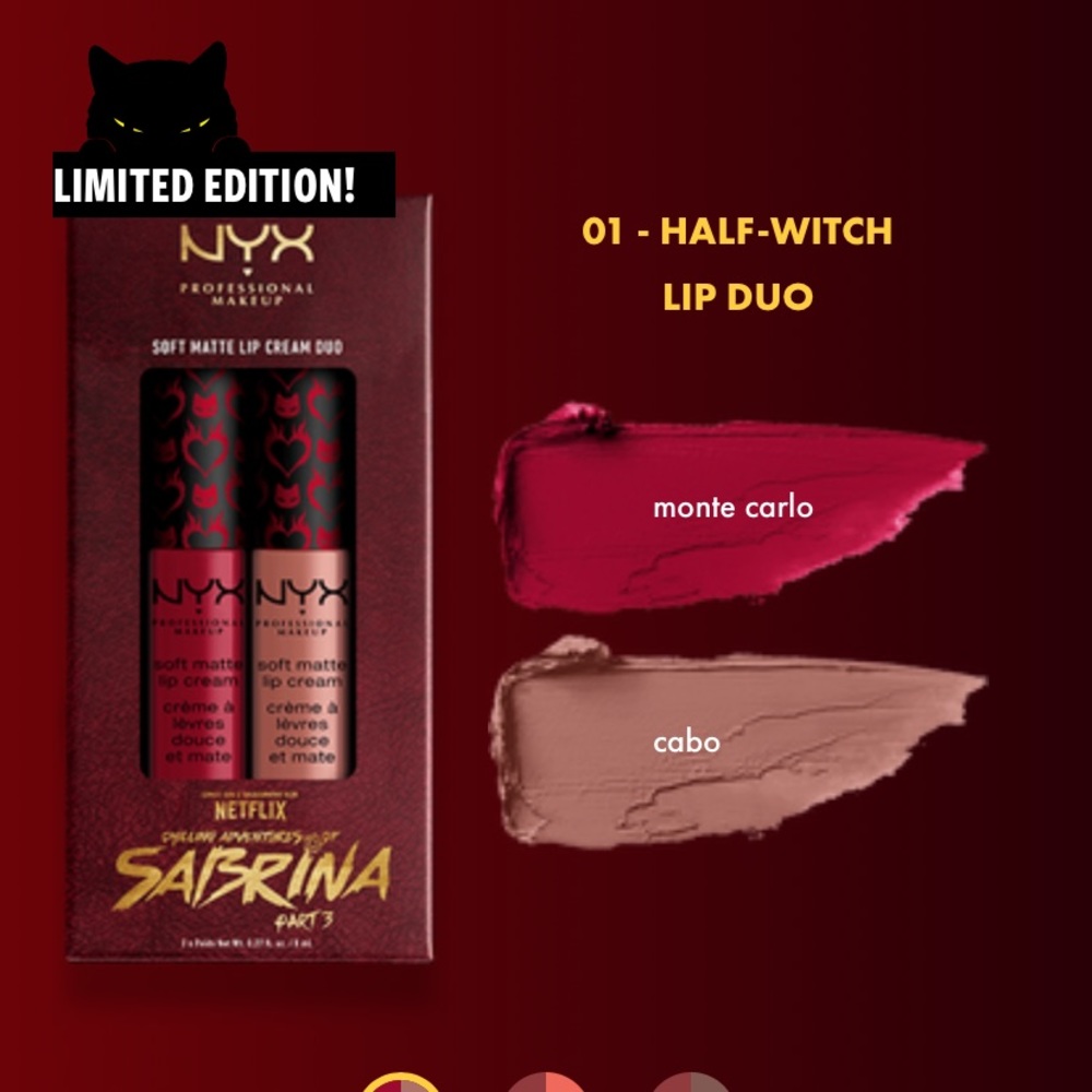 SOLD NYX SABRINA COLLAB HALF-WITCH LIP CREAM